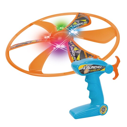 Nothing But Fun Toys; Nothing But Fun Toys Light Up LED Flying Saucer - Launch Up To 40 Feet; Category:Outdoor Games; Image:1